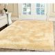 Plush Cream Textured Living Rug